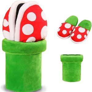 Super Mario Slippers Plush Footwear